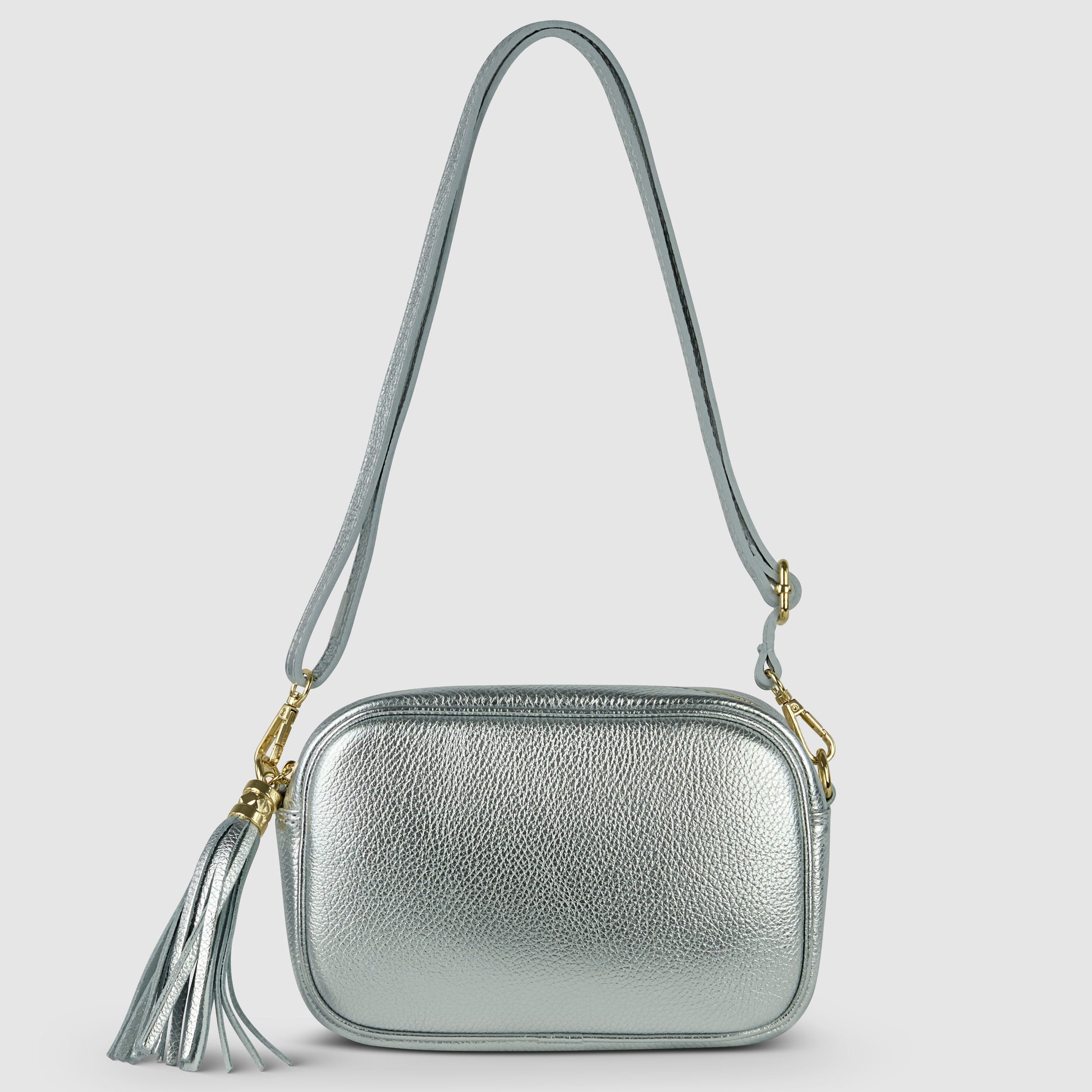 Italian Genuine Metallic Calf Leather Crossbody Bag 231302 TAKEASY
