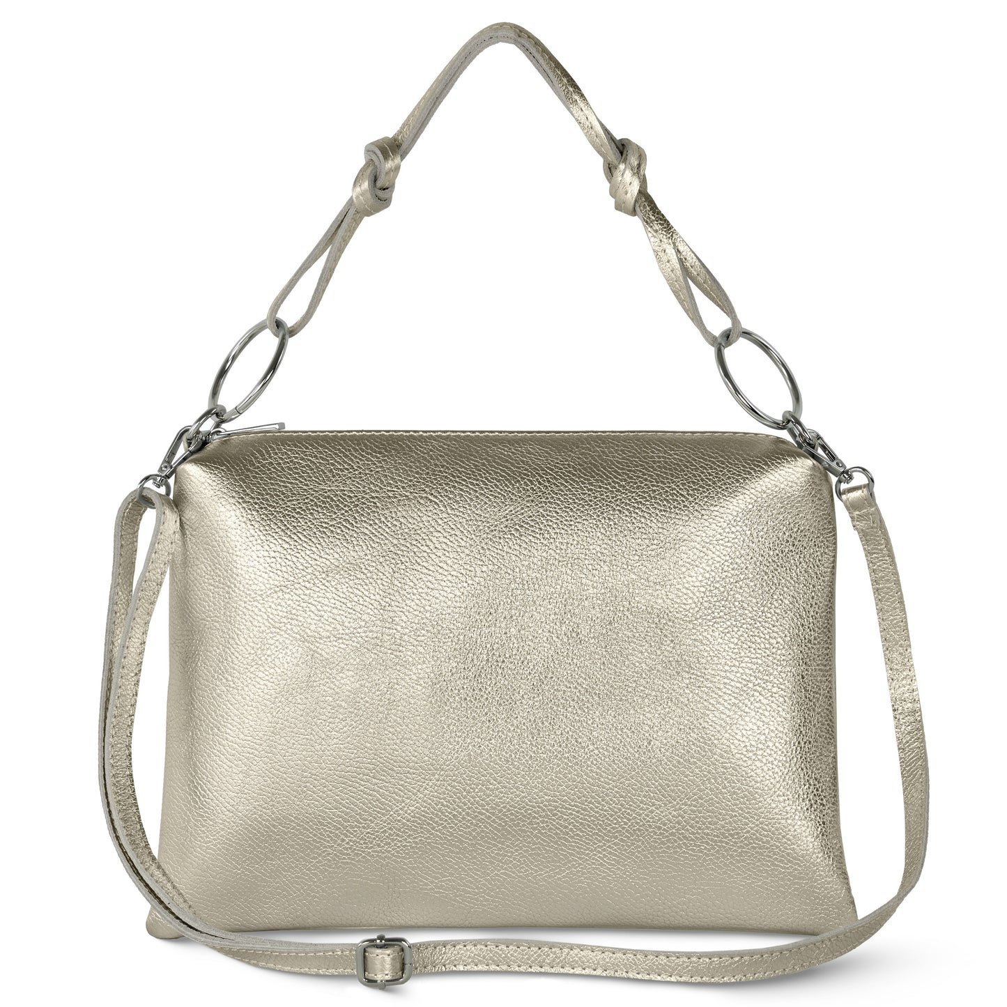 Italian Genuine Metallic Calf Leather Shoulder Bag 171551 TAKEASY