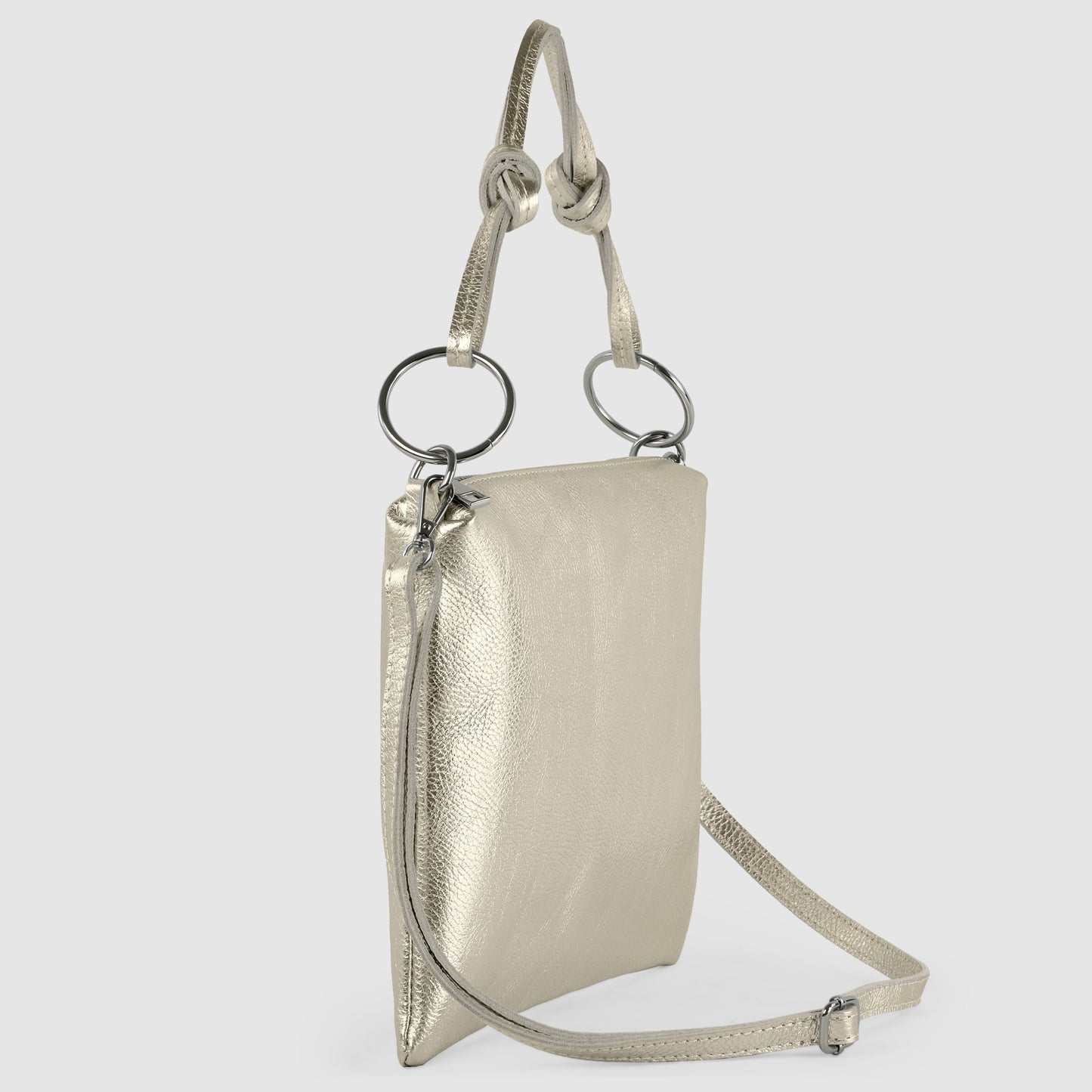 Italian Genuine Metallic Calf Leather Shoulder Bag 171551 TAKEASY