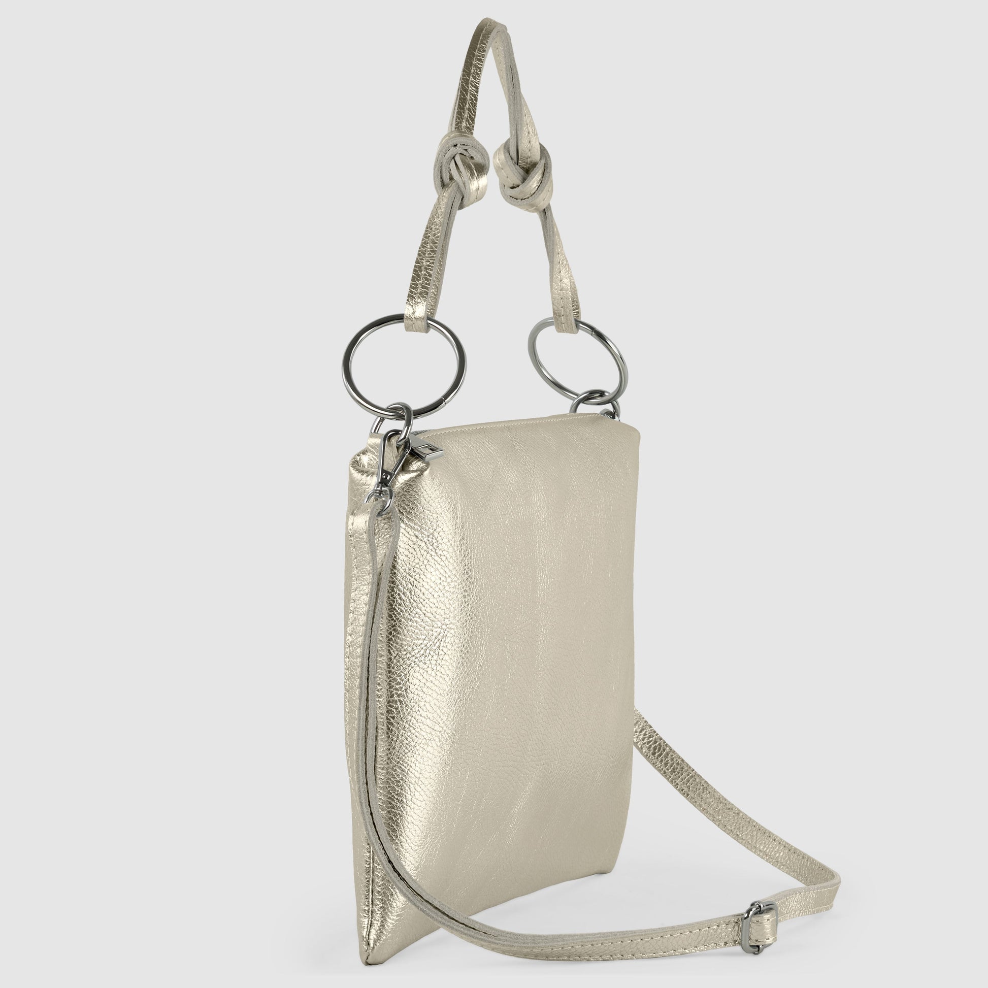 Italian Genuine Metallic Calf Leather Shoulder Bag 171551 TAKEASY