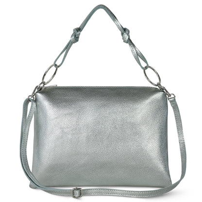 Italian Genuine Metallic Calf Leather Shoulder Bag 171551 TAKEASY