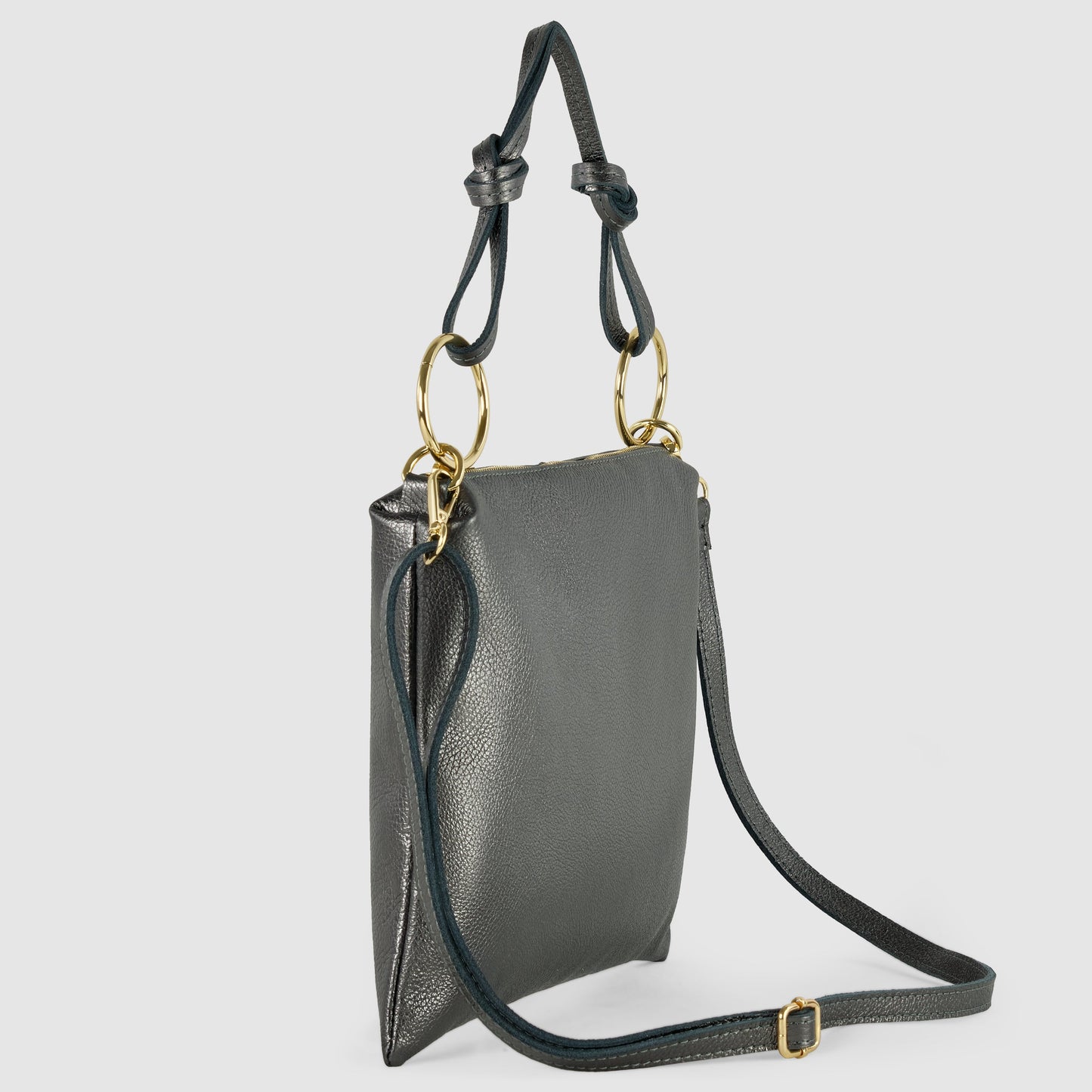 Italian Genuine Metallic Calf Leather Shoulder Bag 171551 TAKEASY