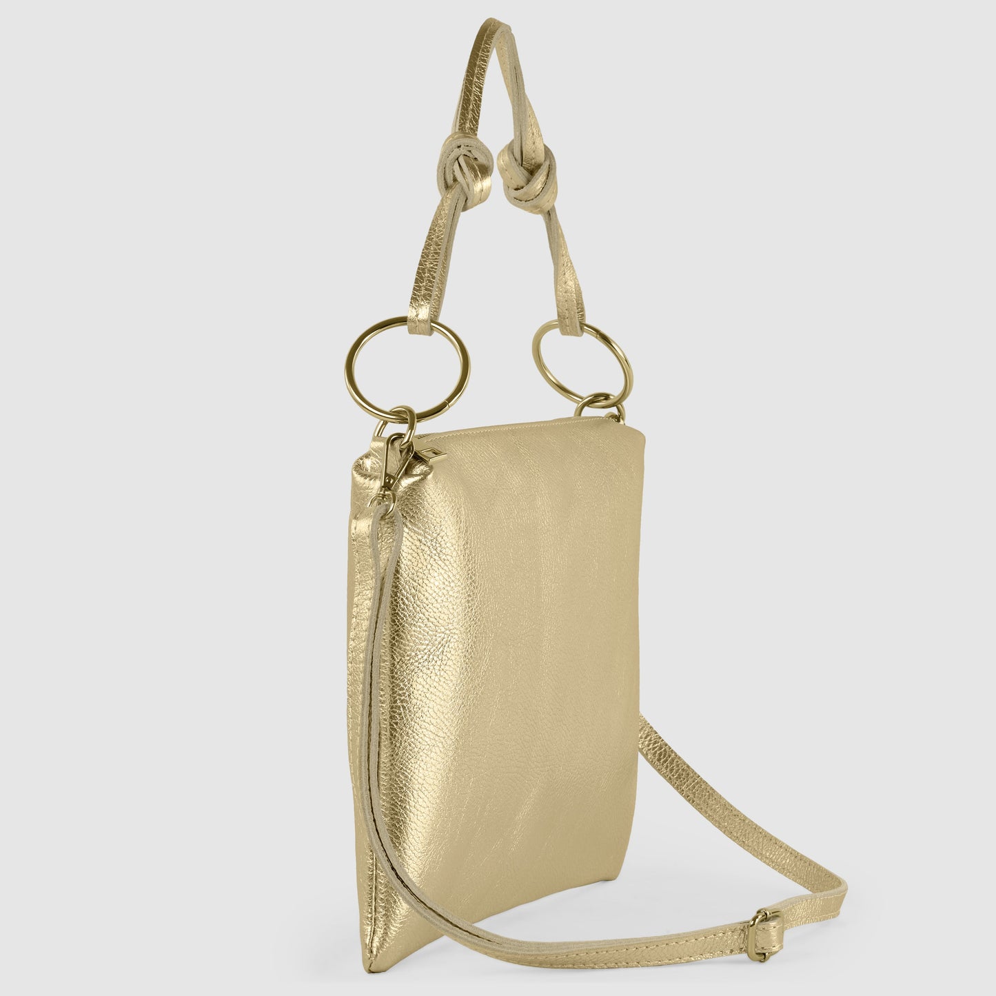 Italian Genuine Metallic Calf Leather Shoulder Bag 171551 TAKEASY