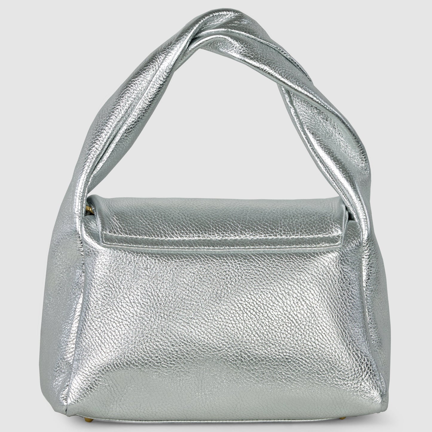 Italian Genuine Metallic Calf Leather Top-Handle Bag 262495 TAKEASY