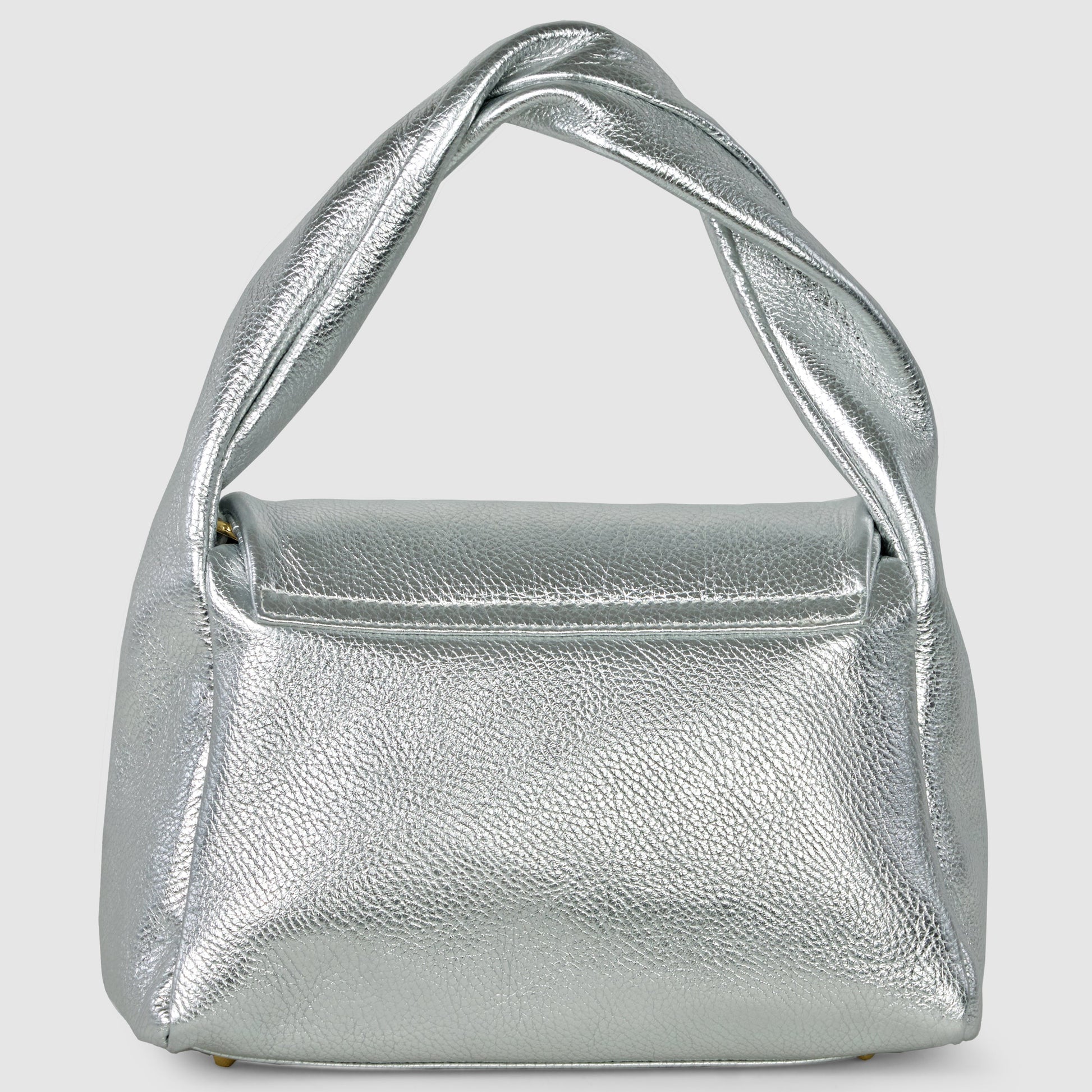 Italian Genuine Metallic Calf Leather Top-Handle Bag 262495 TAKEASY