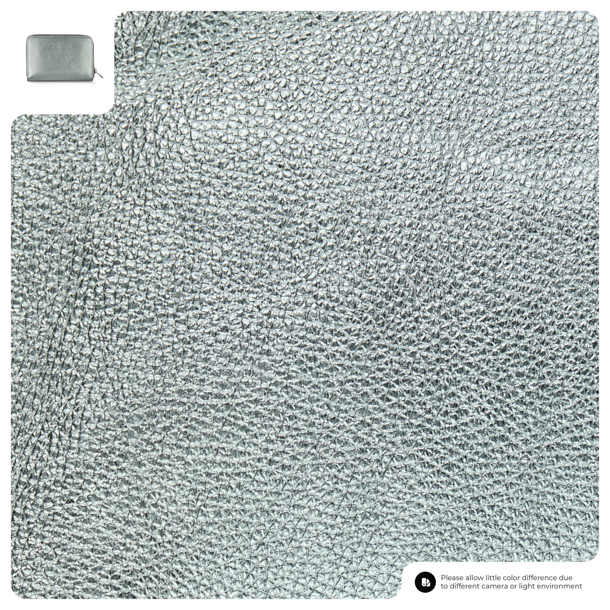 Italian Genuine Metallic Calf Leather Wallet 650988 TAKEASY