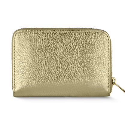 Italian Genuine Metallic Calf Leather Wallet 650988 TAKEASY