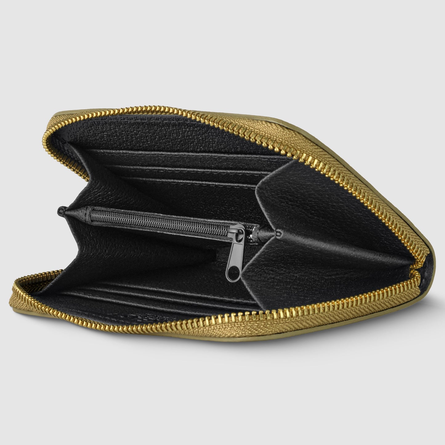 Italian Genuine Metallic Calf Leather Wallet 650988 TAKEASY