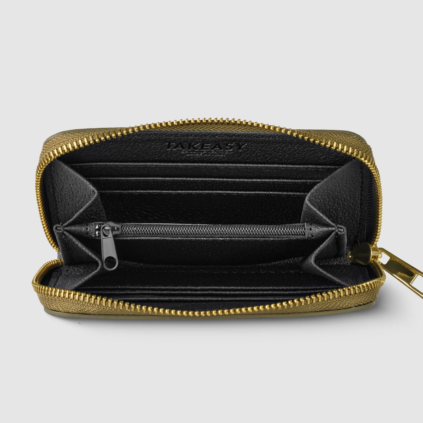 Italian Genuine Metallic Calf Leather Wallet 650988 TAKEASY
