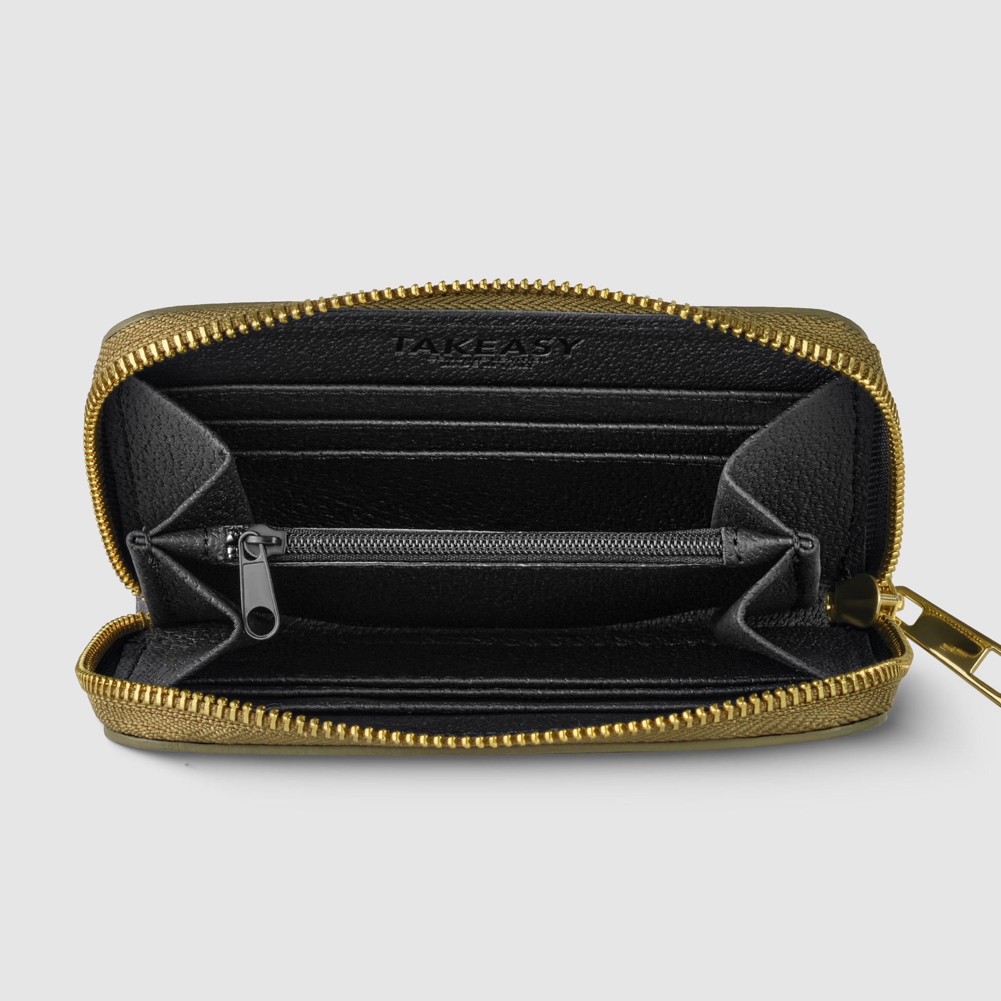 Italian Genuine Metallic Calf Leather Wallet 650988 TAKEASY