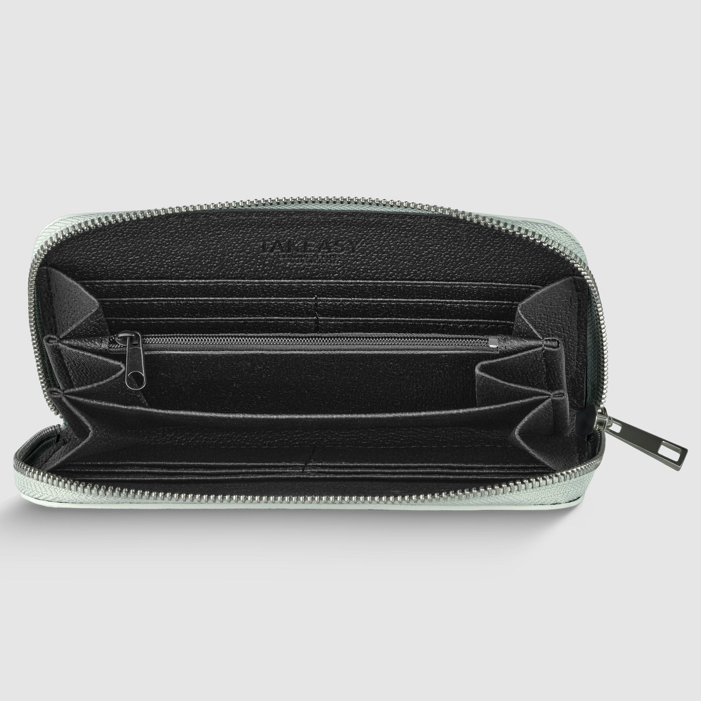 Italian Genuine Metallic Calf Leather Wallet 651088 TAKEASY