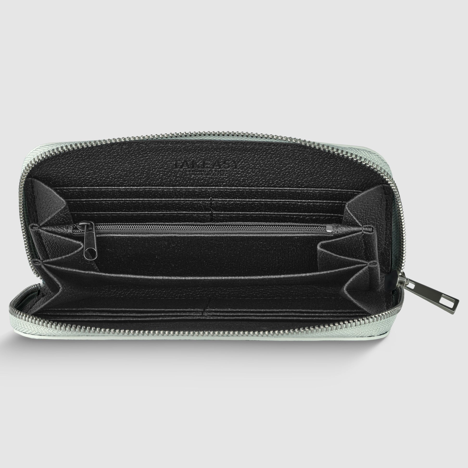 Italian Genuine Metallic Calf Leather Wallet 651088 TAKEASY