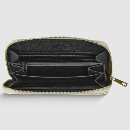 Italian Genuine Metallic Calf Leather Wallet 651088 TAKEASY