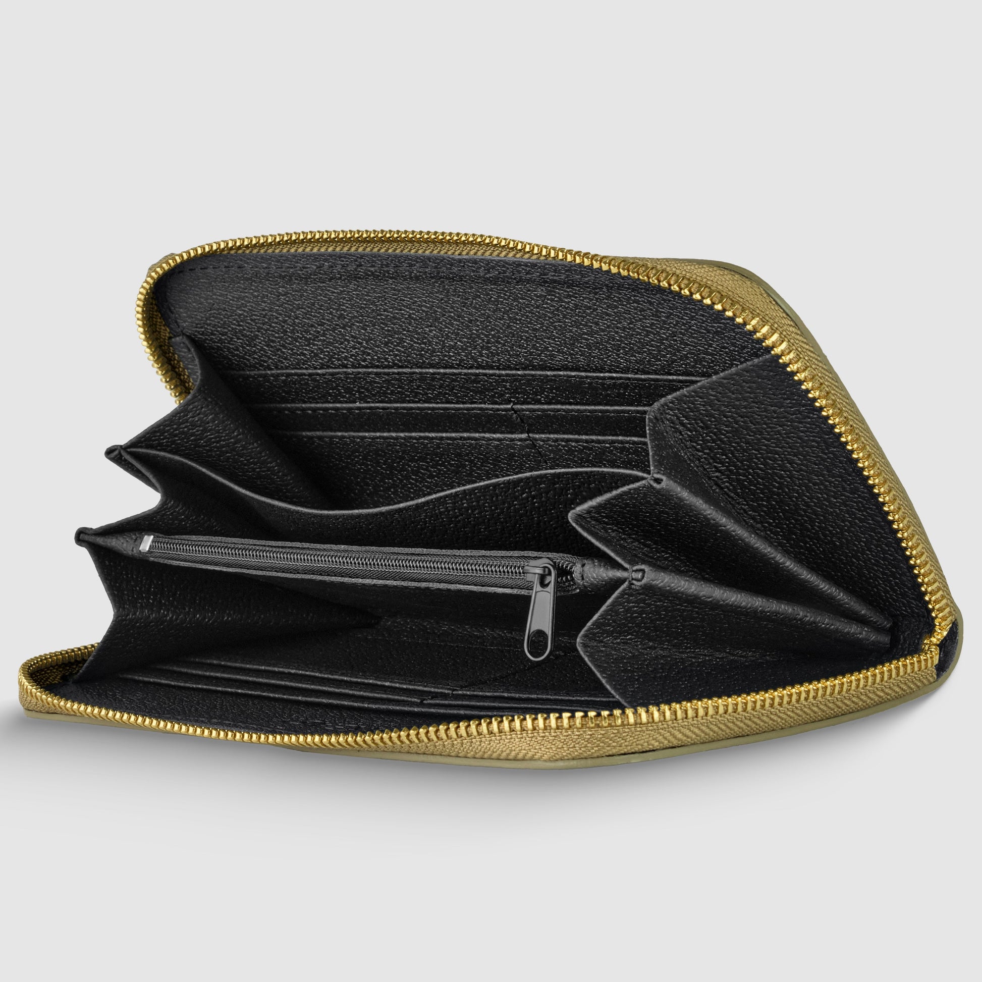 Italian Genuine Metallic Calf Leather Wallet 651088 TAKEASY