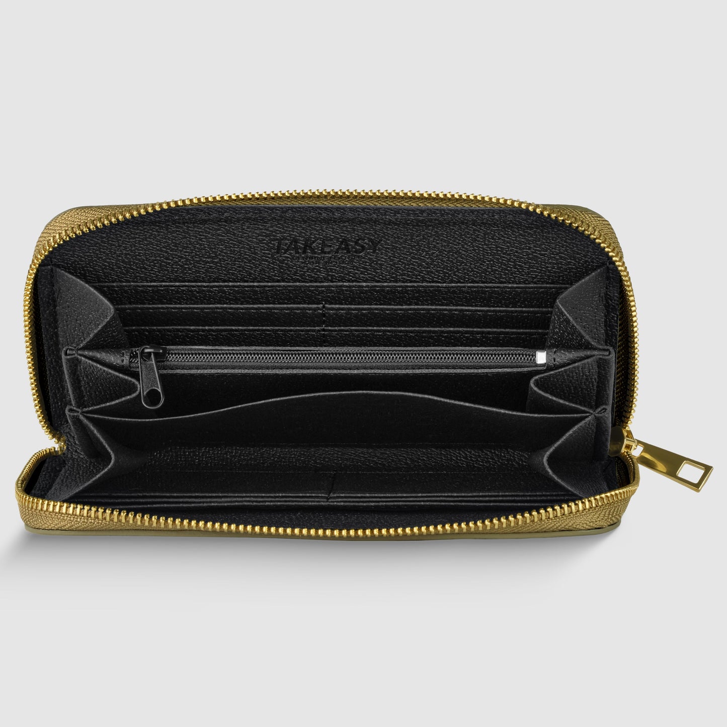 Italian Genuine Metallic Calf Leather Wallet 651088 TAKEASY
