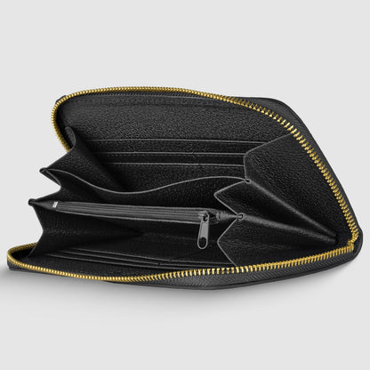 Italian Genuine Metallic Calf Leather Wallet 651088 TAKEASY
