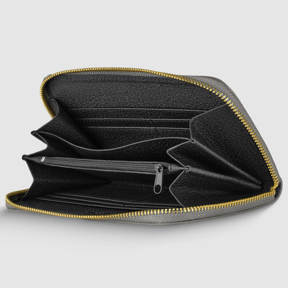 Italian Genuine Metallic Calf Leather Wallet 651088 TAKEASY