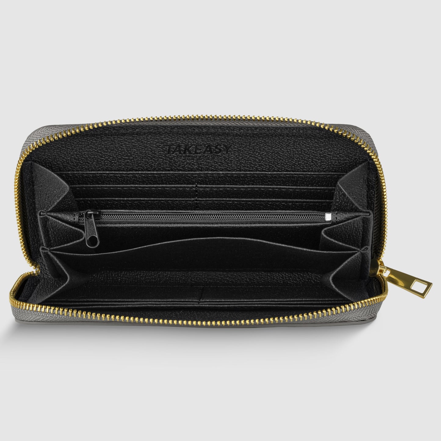 Italian Genuine Metallic Calf Leather Wallet 651088 TAKEASY