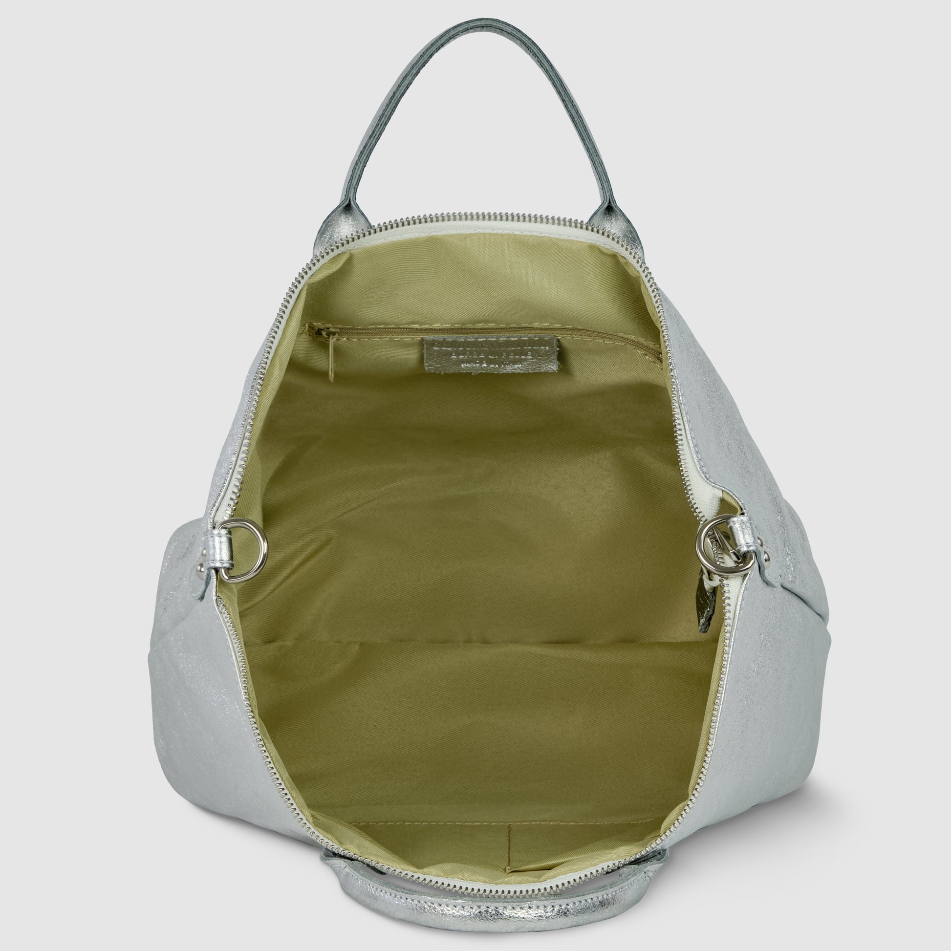 Italian Genuine Metallic Suede Top-Handle Bag 112334 TAKEASY