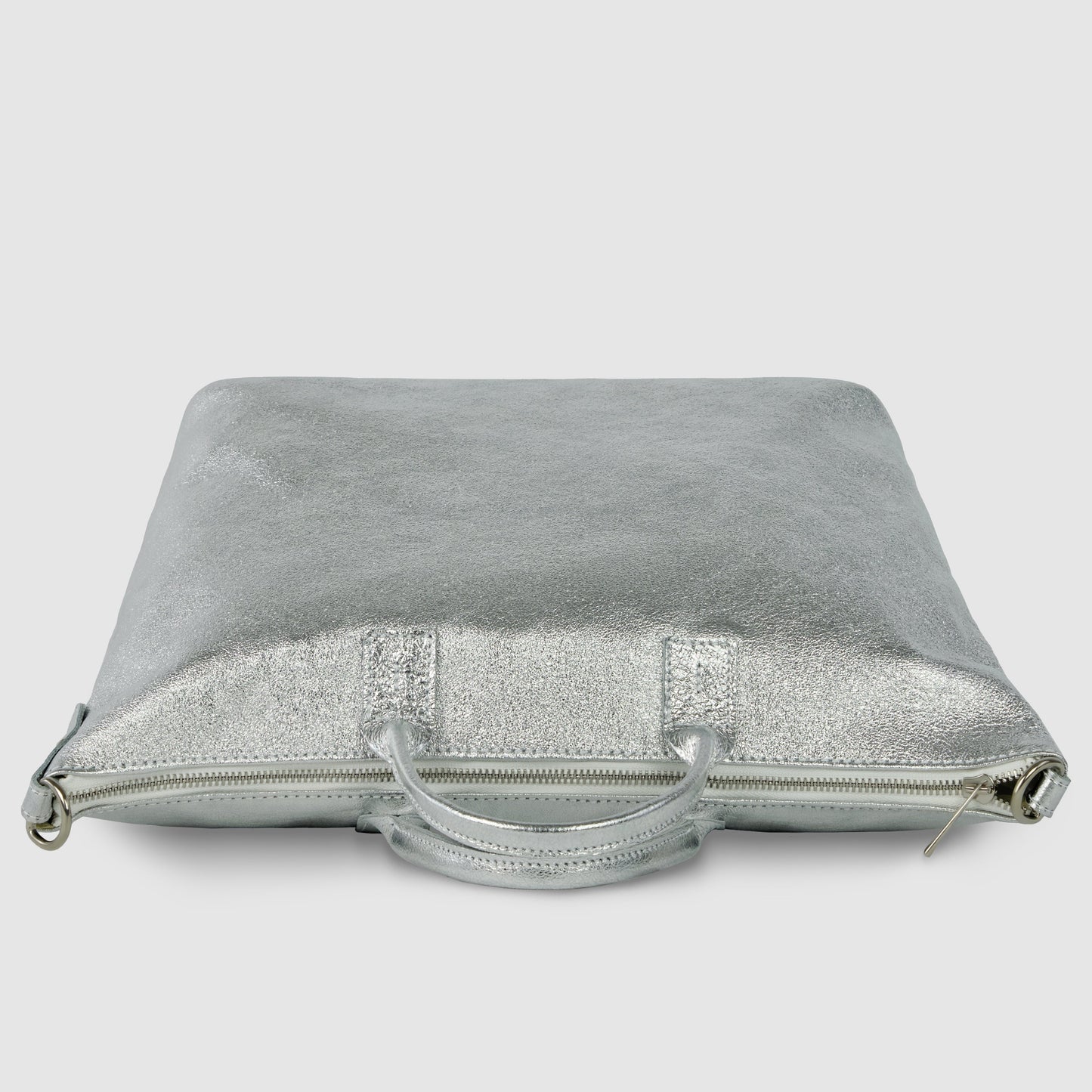 Italian Genuine Metallic Suede Top-Handle Bag 112334 TAKEASY