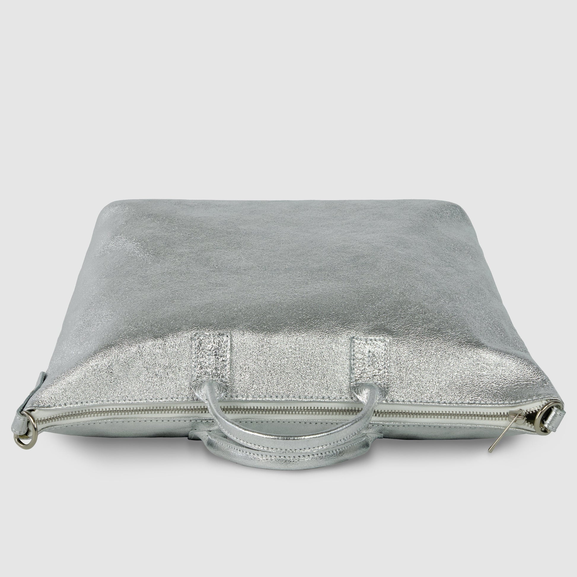 Italian Genuine Metallic Suede Top-Handle Bag 112334 TAKEASY