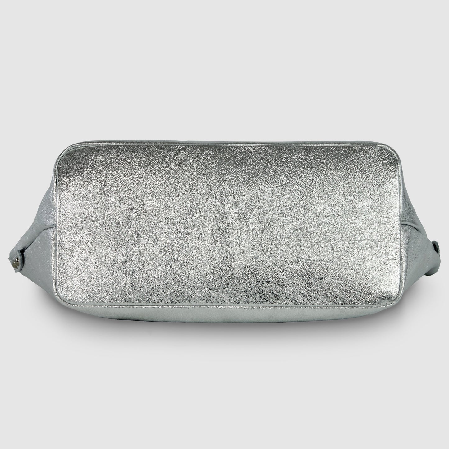 Italian Genuine Metallic Suede Top-Handle Bag 112334 TAKEASY