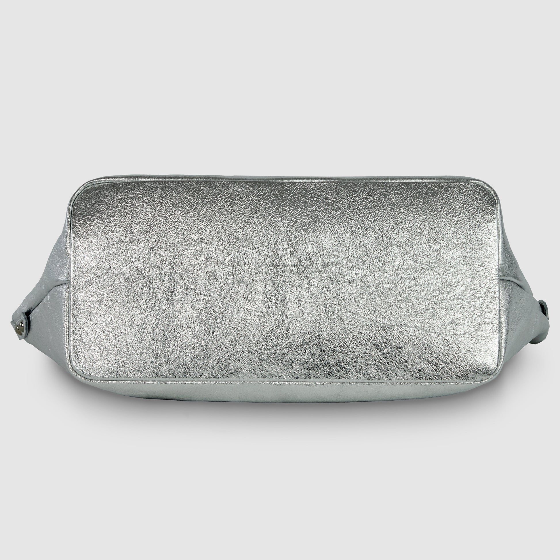 Italian Genuine Metallic Suede Top-Handle Bag 112334 TAKEASY