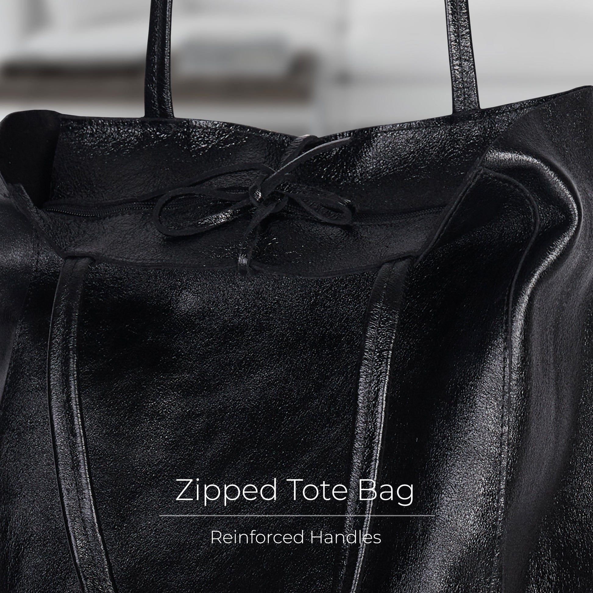 Italian Genuine Metallic Suede Tote Bag 201718 TAKEASY