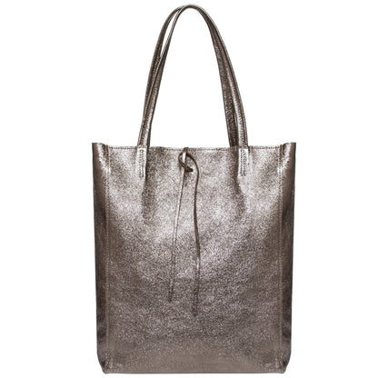 Italian Genuine Metallic Suede Tote Bag 201718 TAKEASY