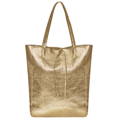 Italian Genuine Metallic Suede Tote Bag 201718 TAKEASY