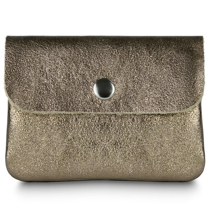 Italian Genuine Metallic Suede Wallet 000350 TAKEASY