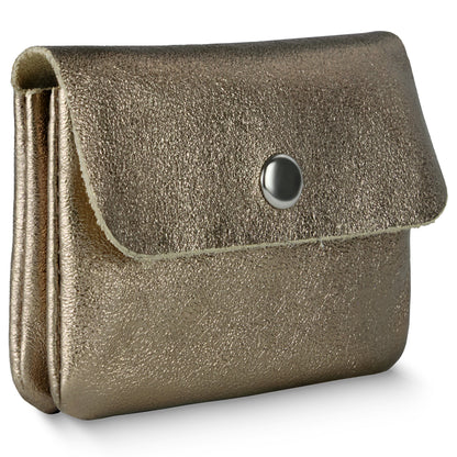 Italian Genuine Metallic Suede Wallet 000350 TAKEASY