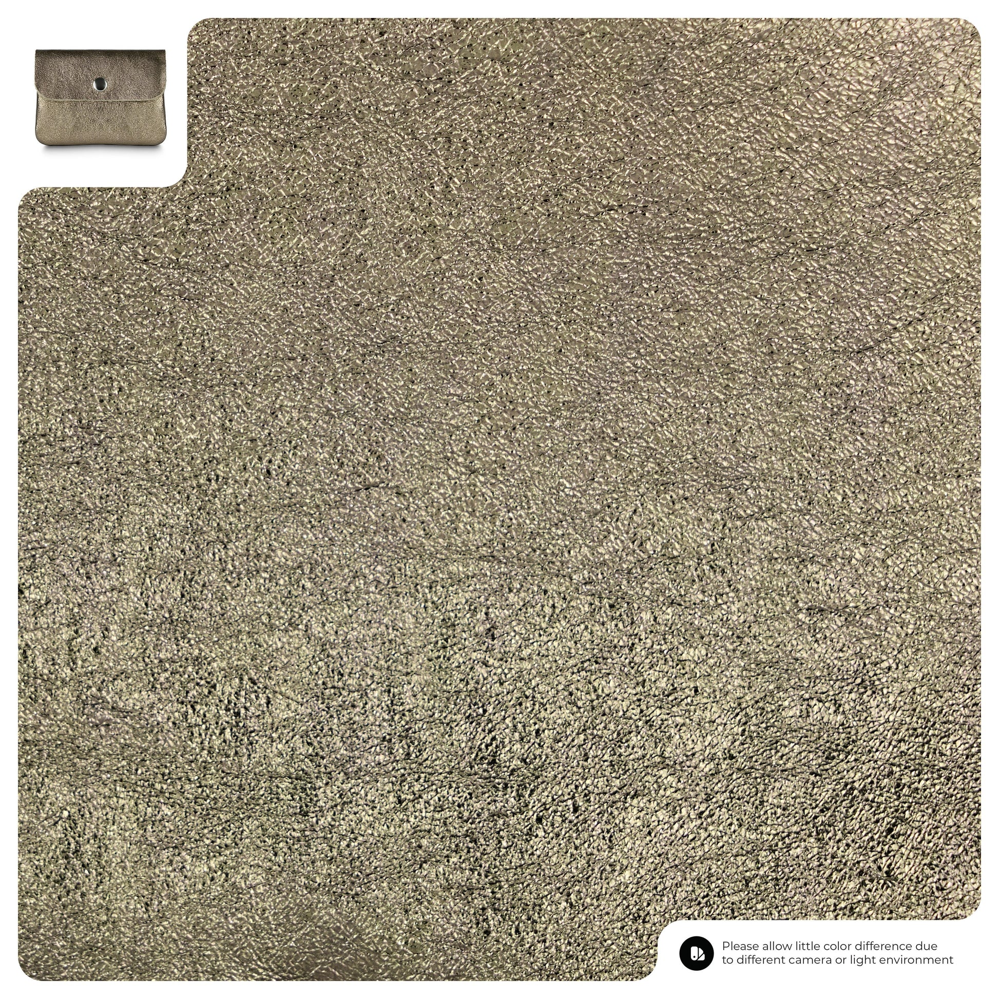 Italian Genuine Metallic Suede Wallet 000350 TAKEASY
