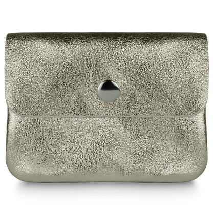 Italian Genuine Metallic Suede Wallet 000350 TAKEASY