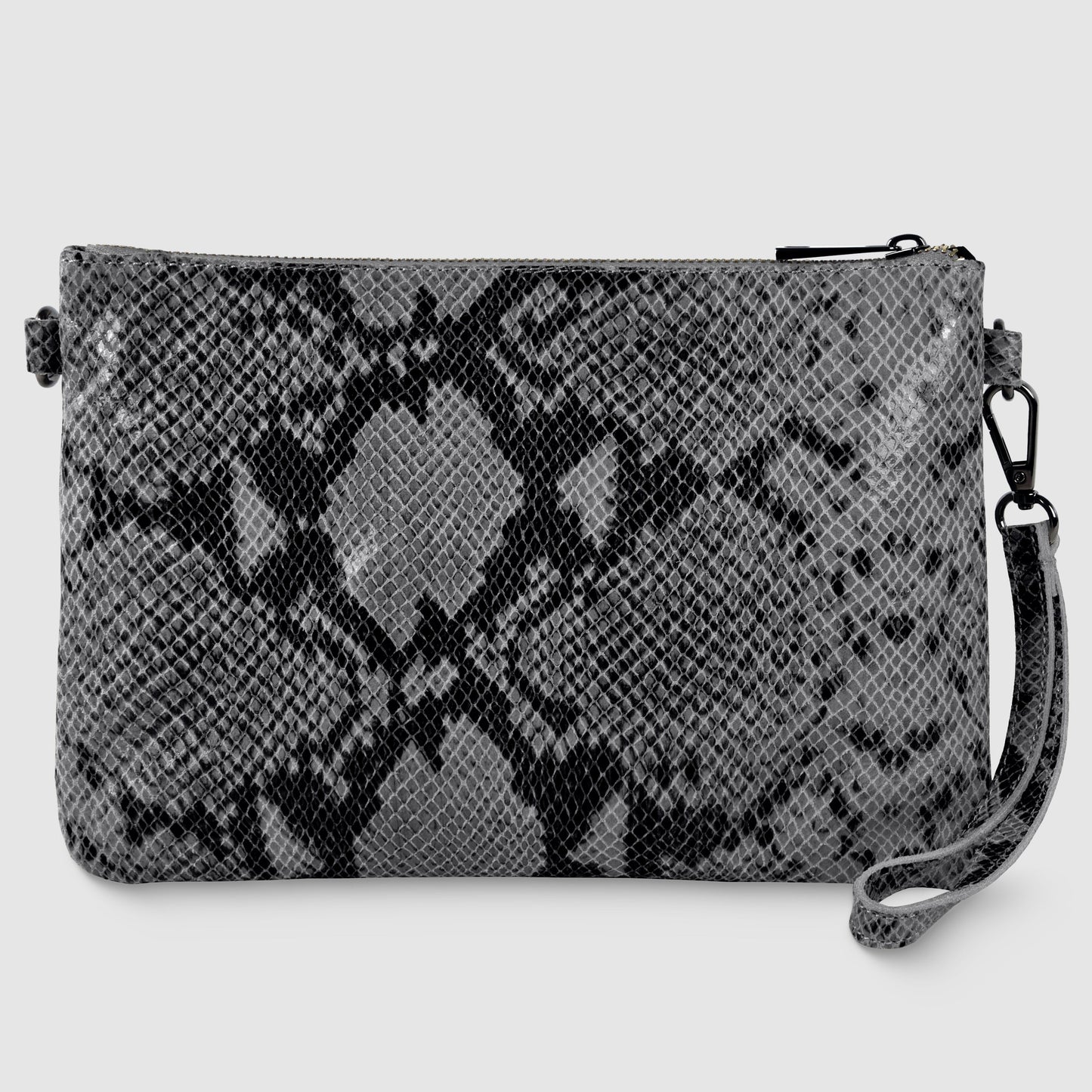 Italian Genuine Python-Print Suede Crossbody Bag 111301 TAKEASY