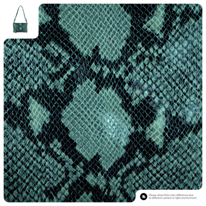 Italian Genuine Python-Print Suede Crossbody Bag 111301 TAKEASY