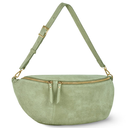 Italian Genuine Suede Crossbody Bag 211955 TAKEASY