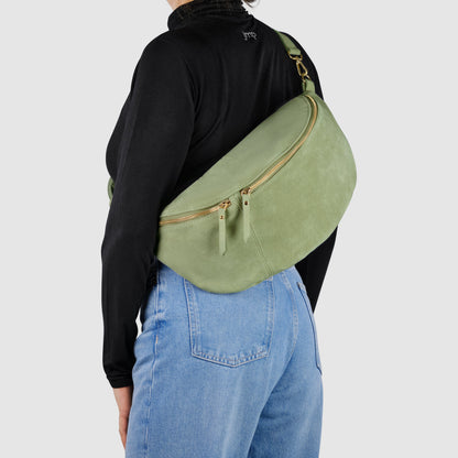 Italian Genuine Suede Crossbody Bag 211955 TAKEASY