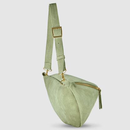 Italian Genuine Suede Crossbody Bag 211955 TAKEASY