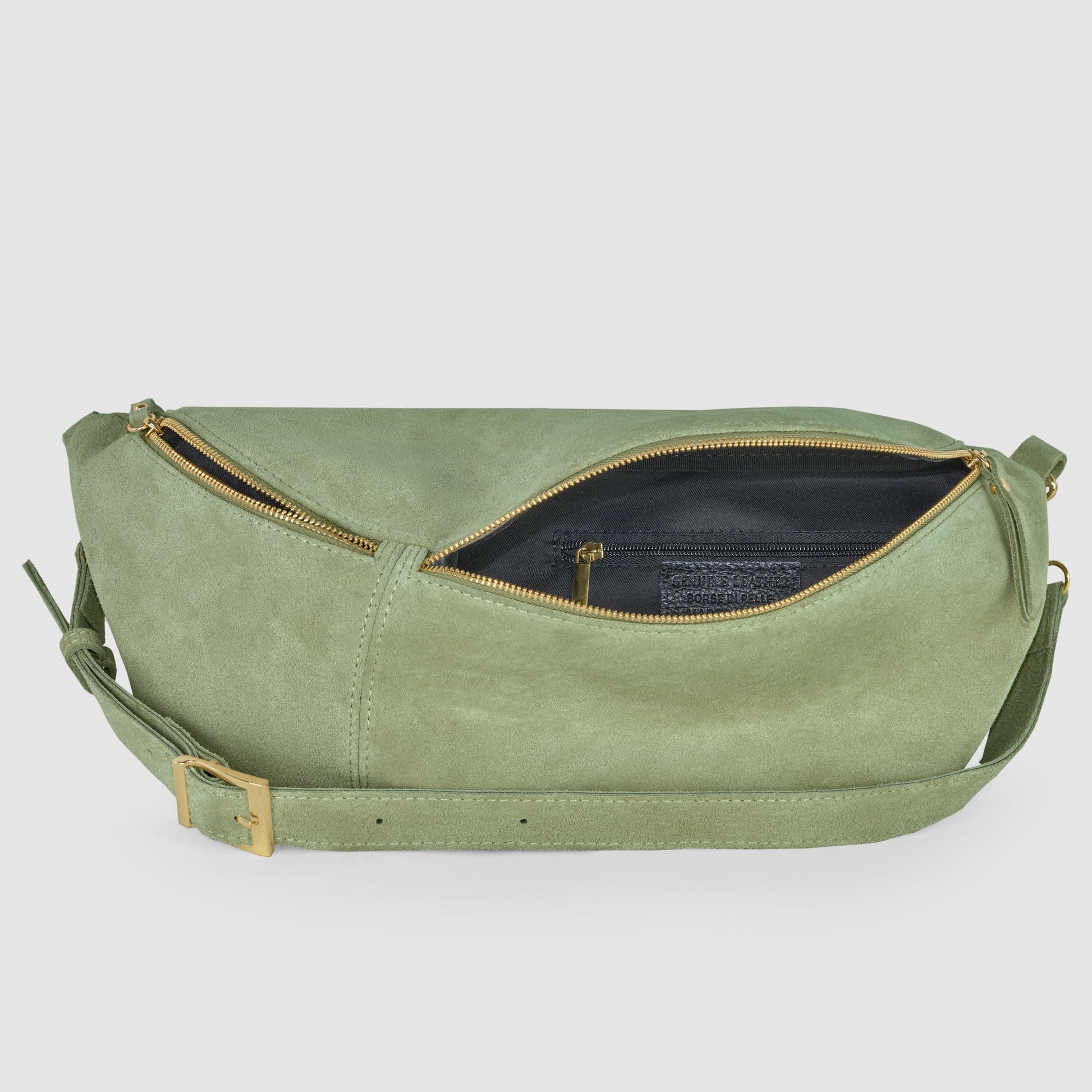 Italian Genuine Suede Crossbody Bag 211955 TAKEASY