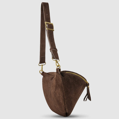 Italian Genuine Suede Crossbody Bag 211955 TAKEASY