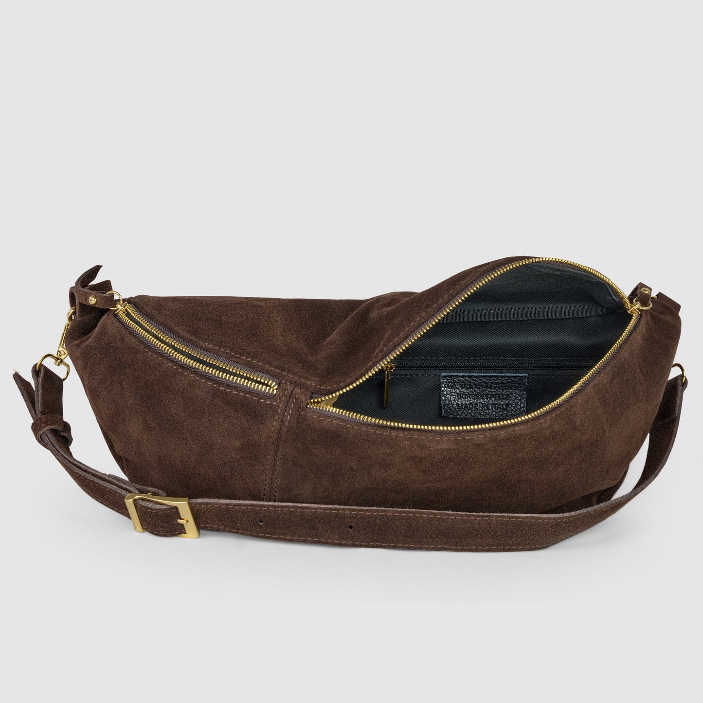 Italian Genuine Suede Crossbody Bag 211955 TAKEASY