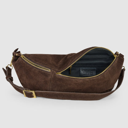 Italian Genuine Suede Crossbody Bag 211955 TAKEASY