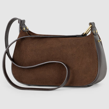 Italian Genuine Suede Crossbody Bag 242265 TAKEASY