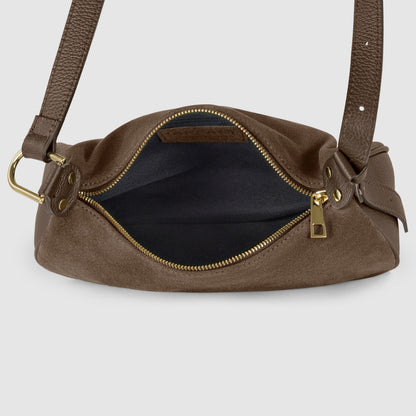 Italian Genuine Suede Crossbody Bag 242265 TAKEASY