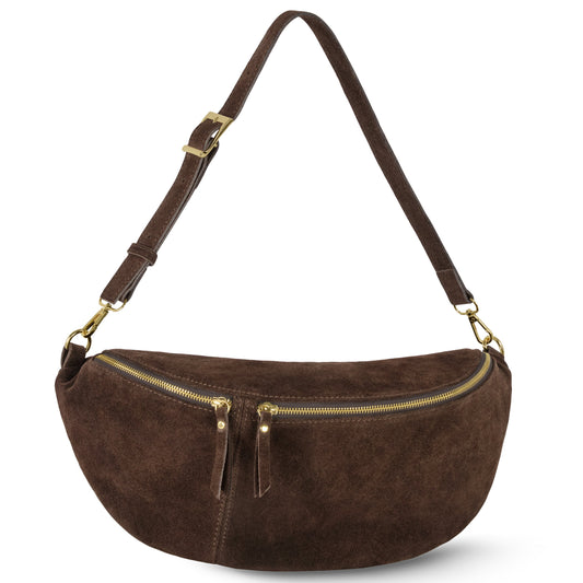 Italian Genuine Suede Crossbody Bag 211955 TAKEASY