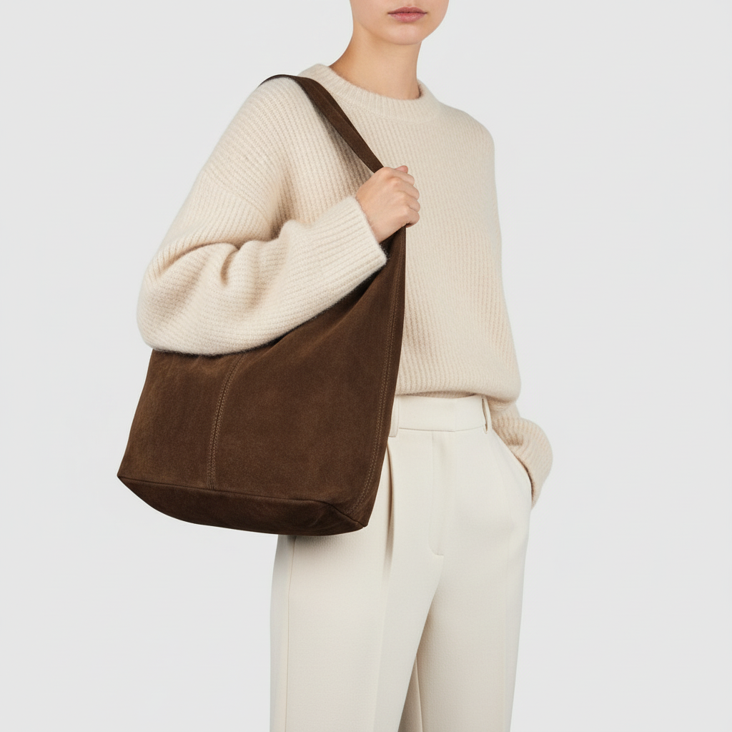 Italian Genuine Suede Hobo Bag 011943 TAKEASY