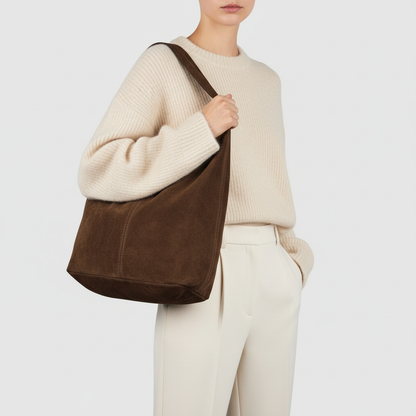 Italian Genuine Suede Hobo Bag 011943 TAKEASY