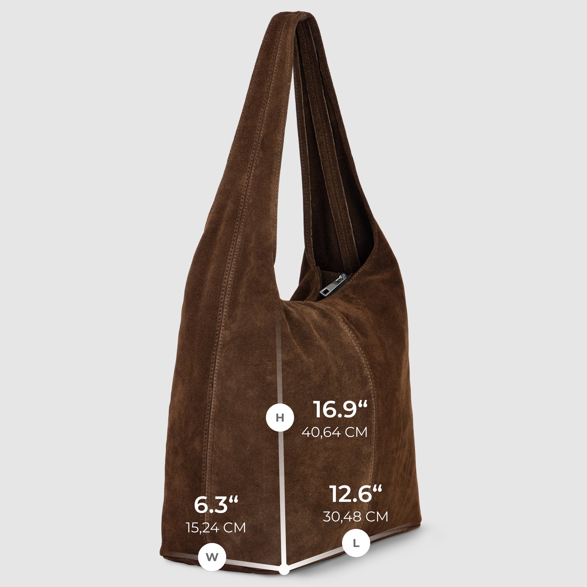 Italian Genuine Suede Hobo Bag 011943 TAKEASY