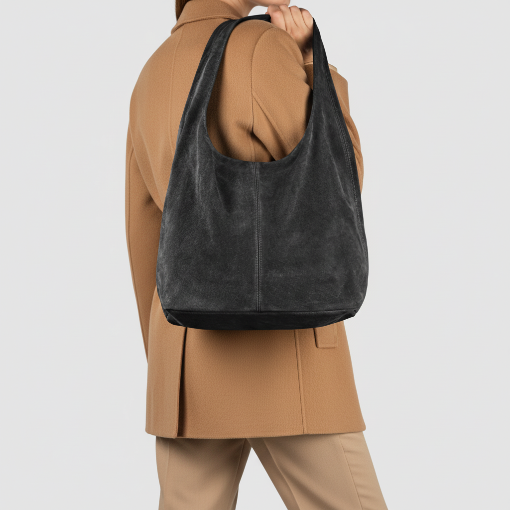 Italian Genuine Suede Hobo Bag 011943 TAKEASY